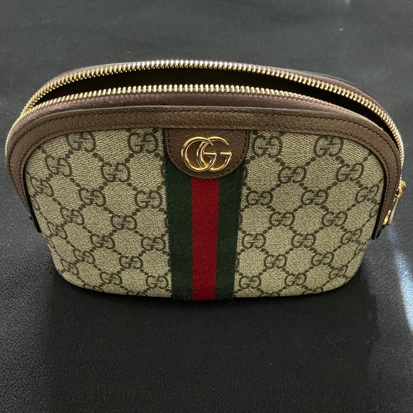 Gucci Ophidia Cosmetic Case GG Coated Canvas Large - Picture 1 of 11